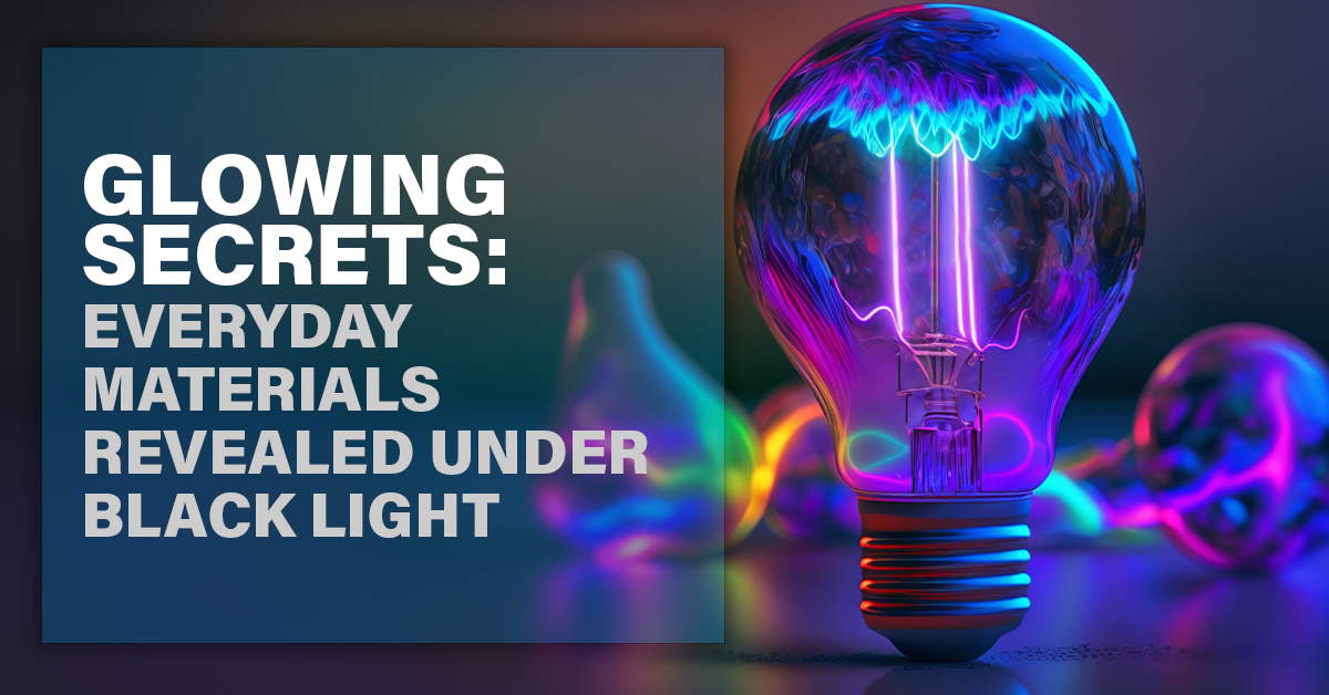 Glowing Secrets: Everyday Materials Revealed Under Black Light